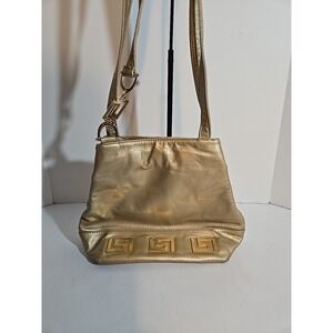Vintage 80s Park Avenue Int Metallic Gold Leather Purse